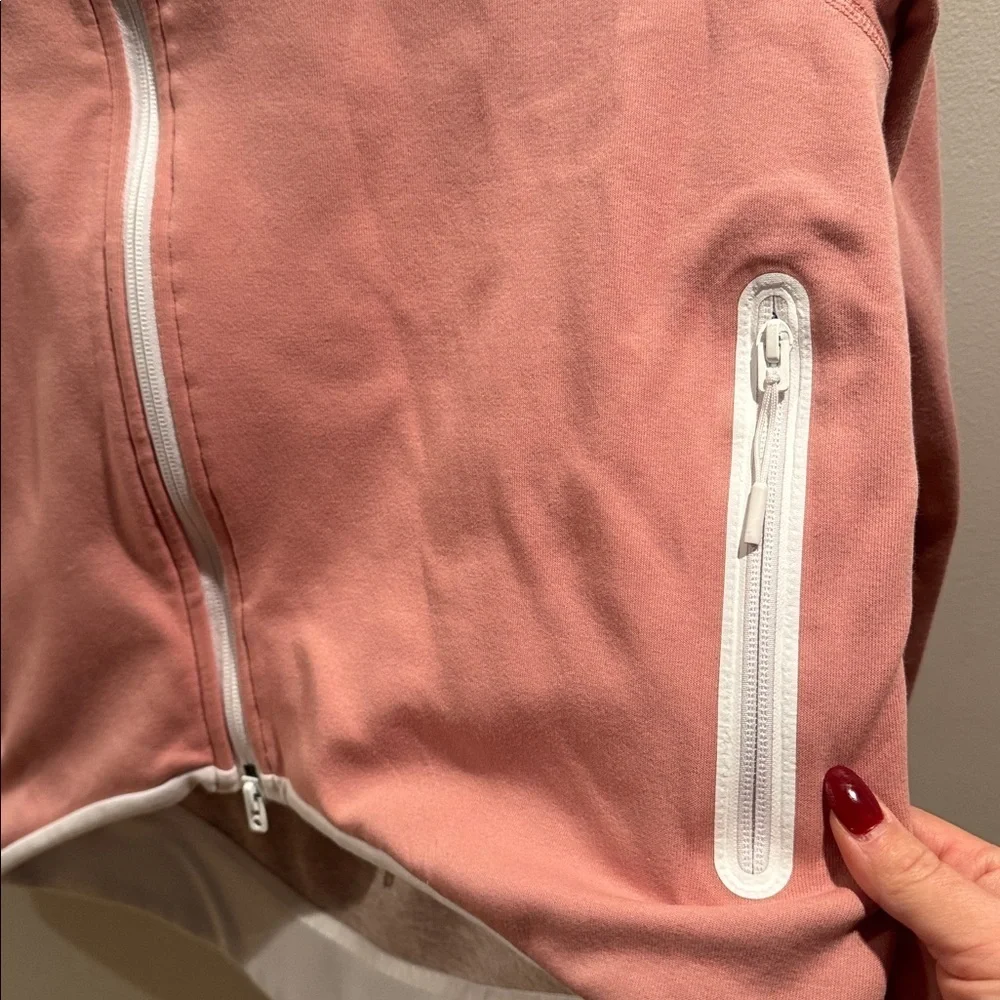 Nike Tech Fleece Full-Zip Cape Hoodie Women’s XSmall Pink Athletic Casual